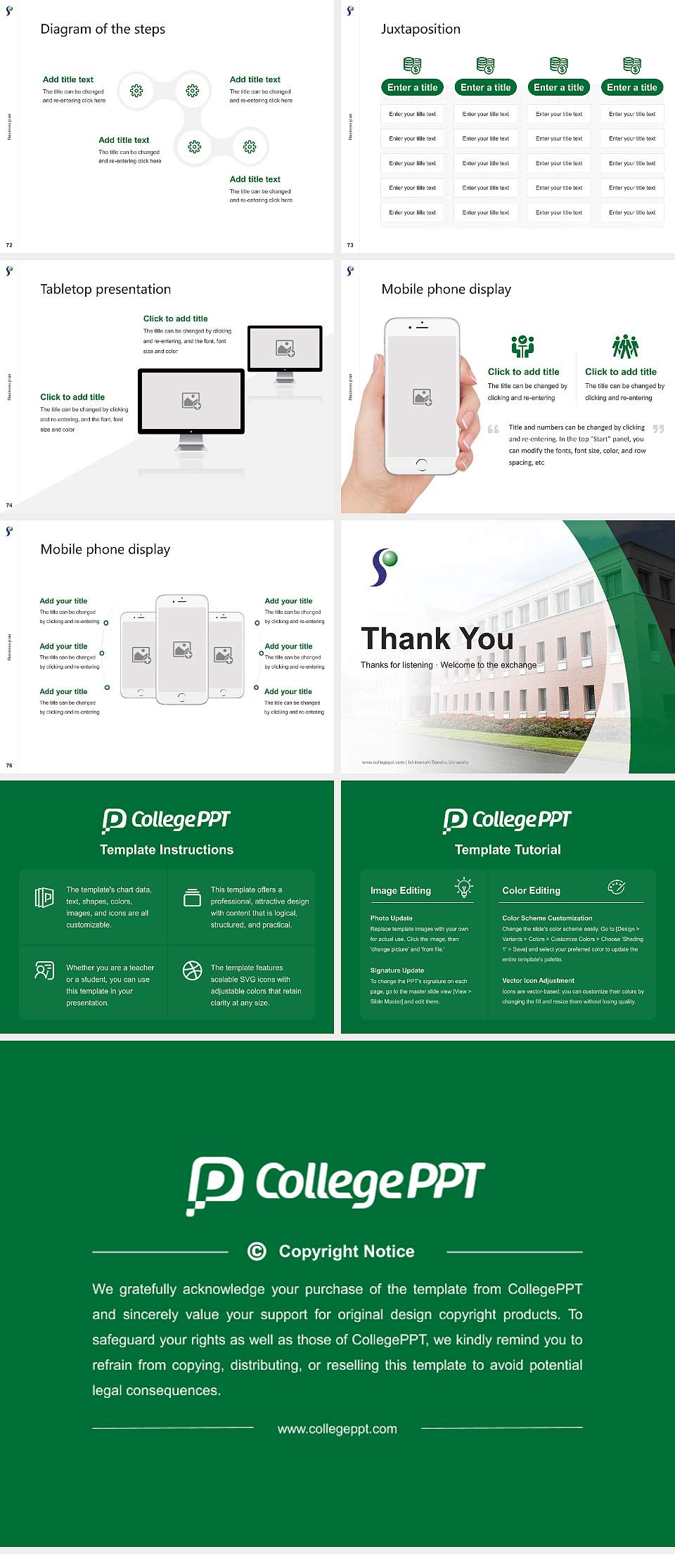 Ishinomaki Senshu University Competition/Entrepreneurship Contest PPT Template4:3 ratio PPT effect preview image9