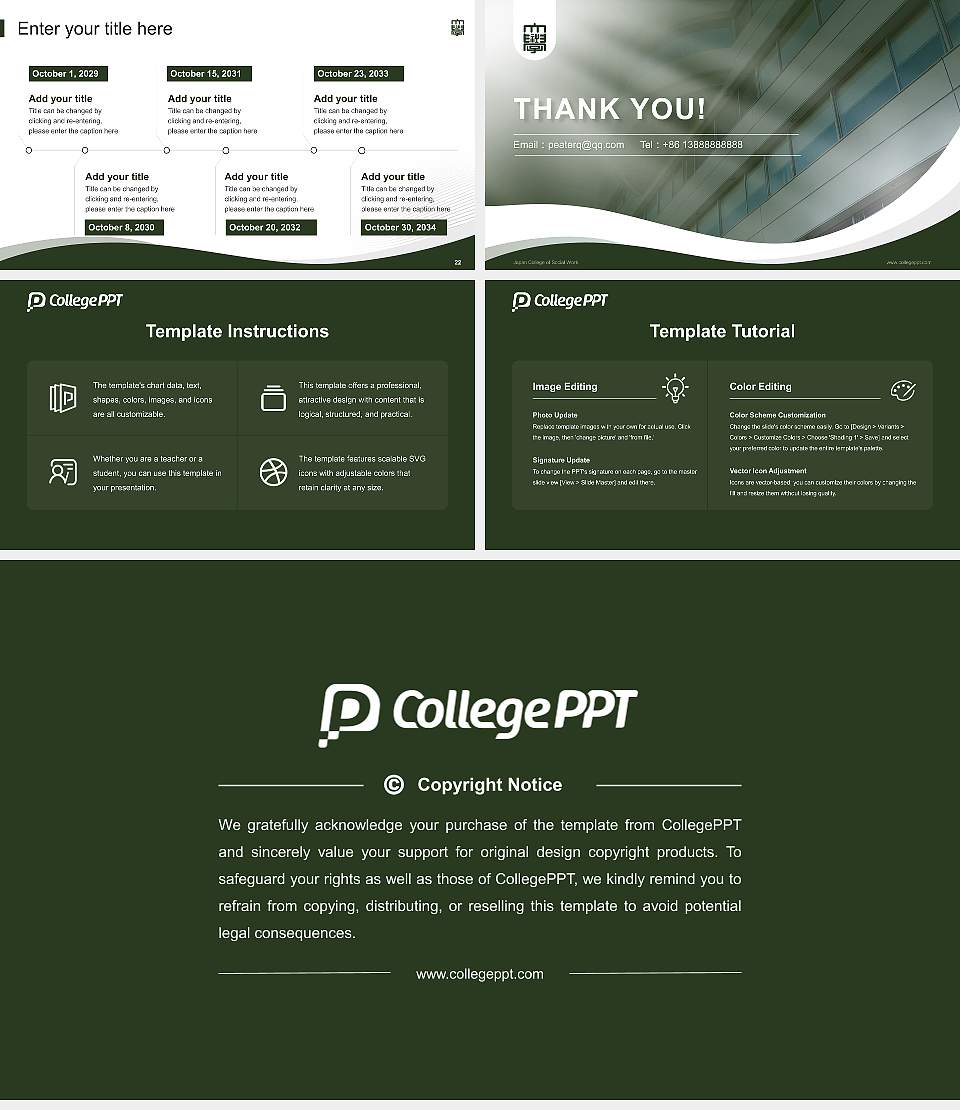Japan College of Social Work Lecture Sharing and Networking Event PPT Template16:9 ratio PPT effect preview image4
