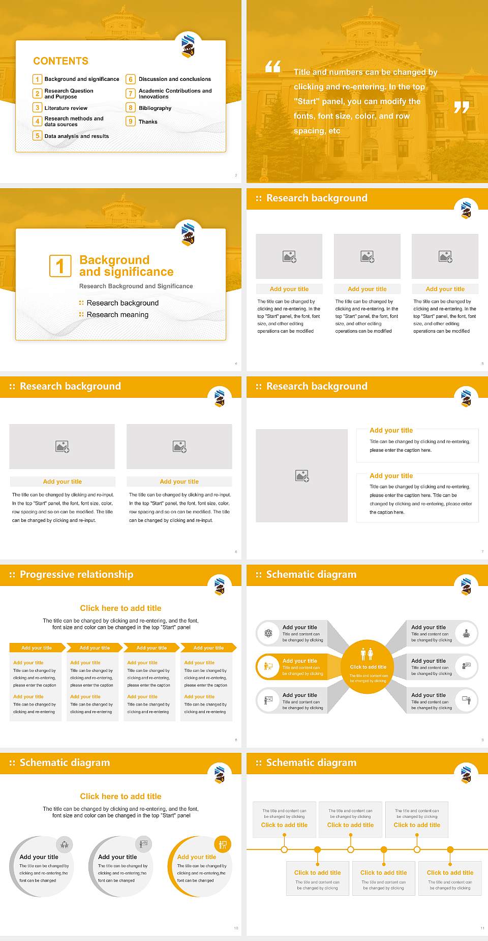 University of Manitoba Graduation Thesis Defense PPT Template4:3 ratio PPT effect preview image2