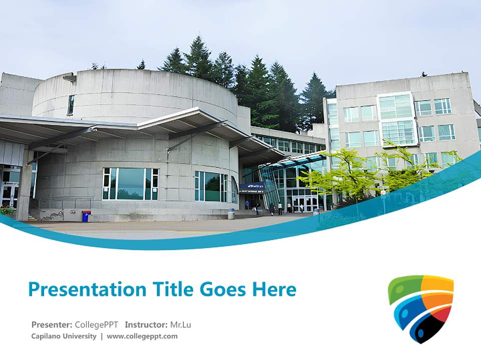 Capilano University Course/Courseware Creation PPT Template4:3 ratio PPT effect preview image5