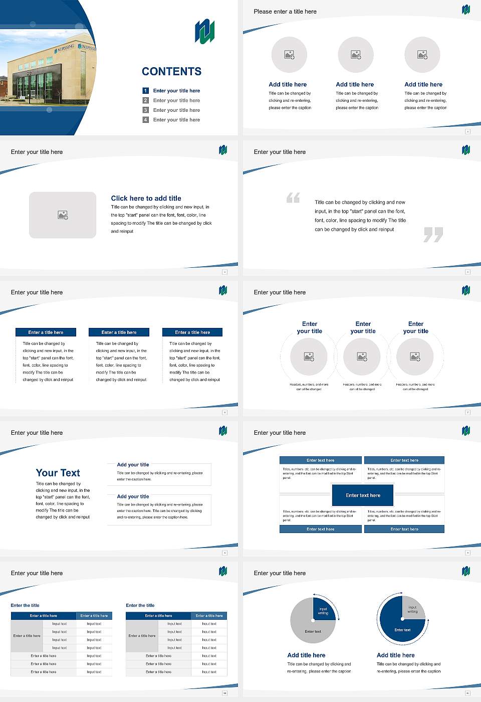 Nipissing University Course/Courseware Creation PPT Template16:9 ratio PPT effect preview image2