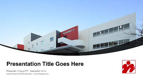 Japan Institute of the Moving Image Course/Courseware Creation PPT Template