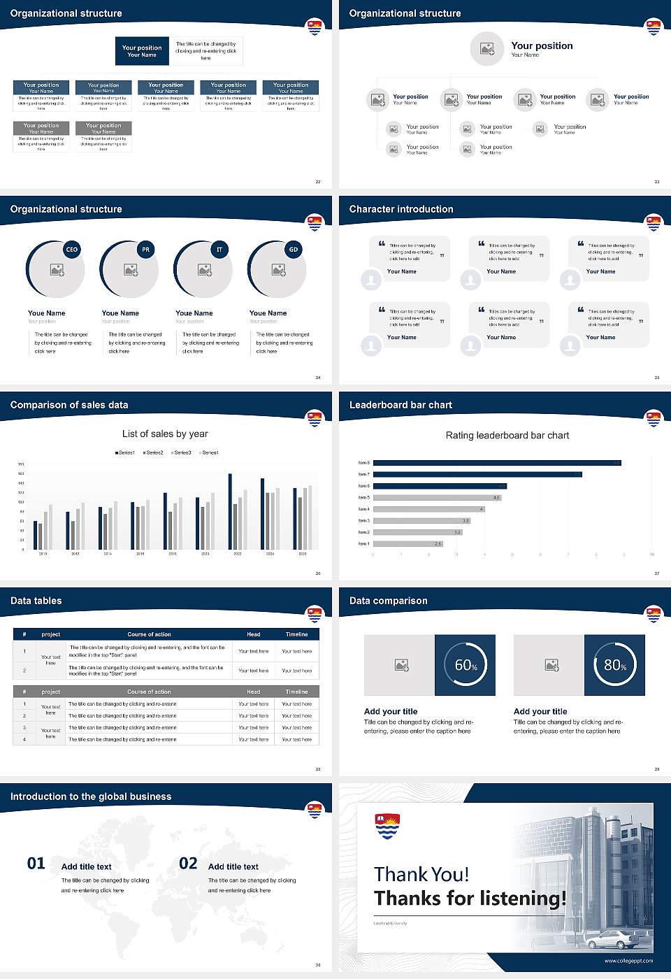 Lakehead University Academic Presentation/Research Findings Report PPT Template16:9 ratio PPT effect preview image4