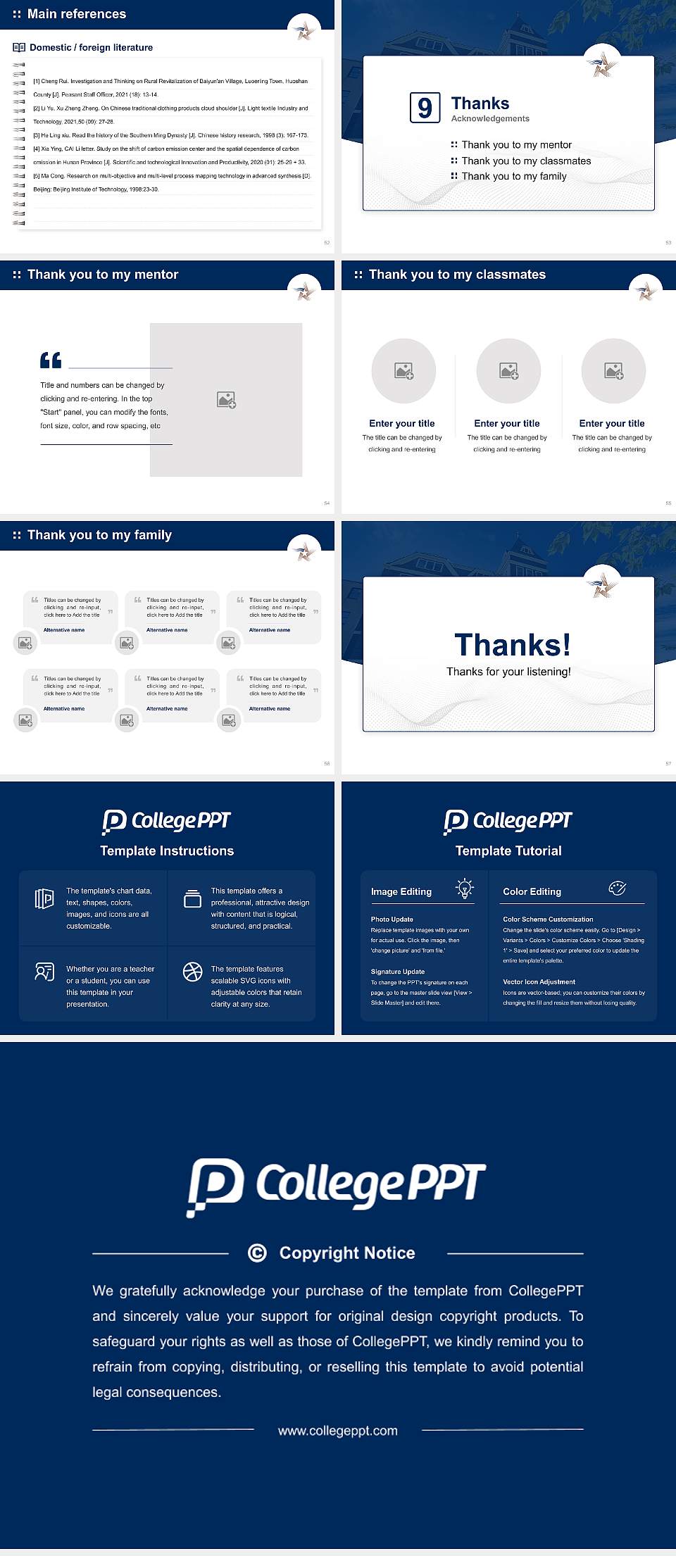 University of Sainte-Anne Graduation Thesis Defense PPT Template4:3 ratio PPT effect preview image7