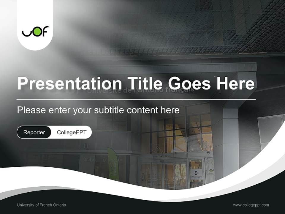 University of French Ontario Lecture Sharing and Networking Event PPT Template4:3 ratio PPT effect preview image4