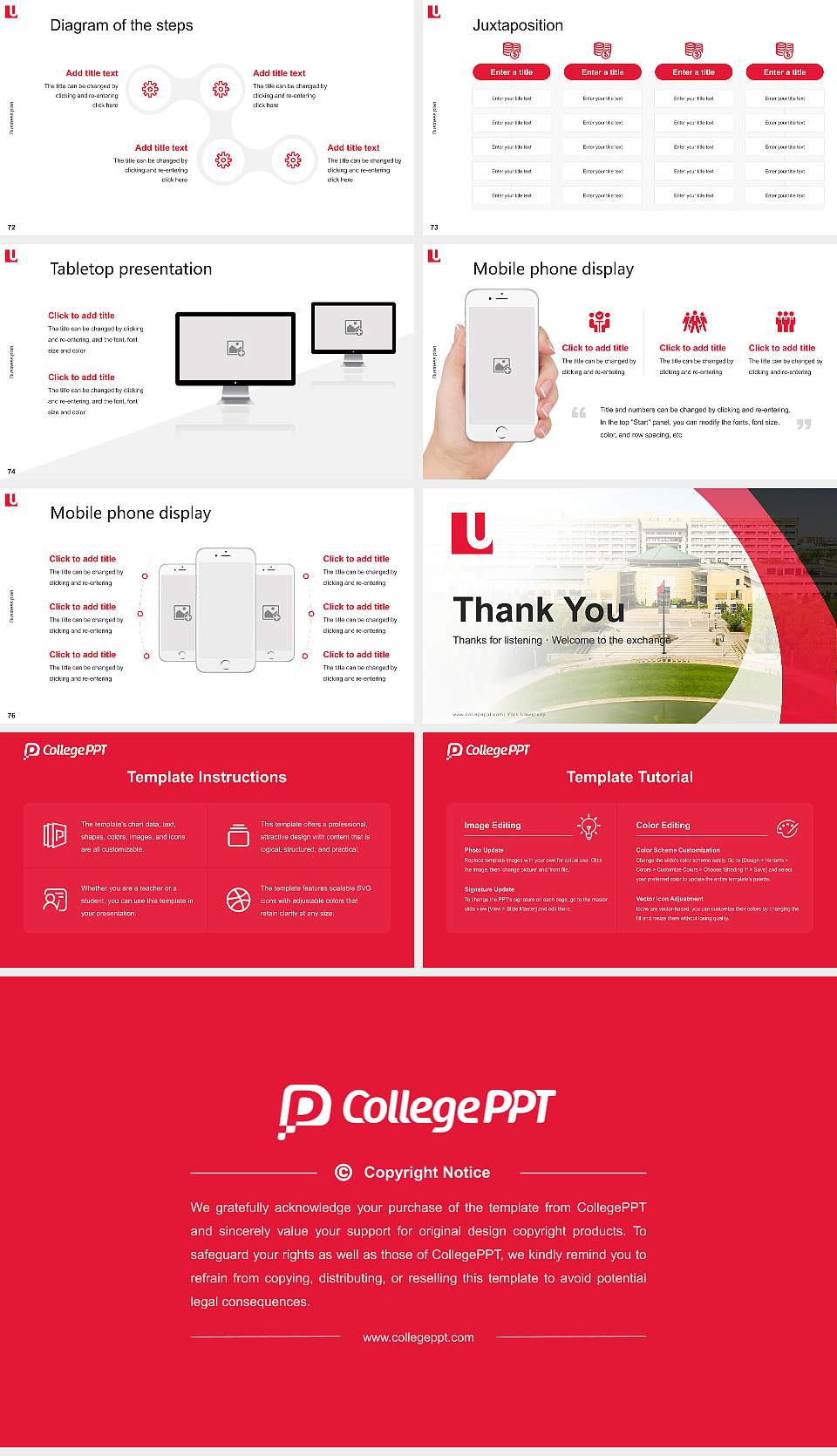 York University Competition/Entrepreneurship Contest PPT Template16:9 ratio PPT effect preview image9