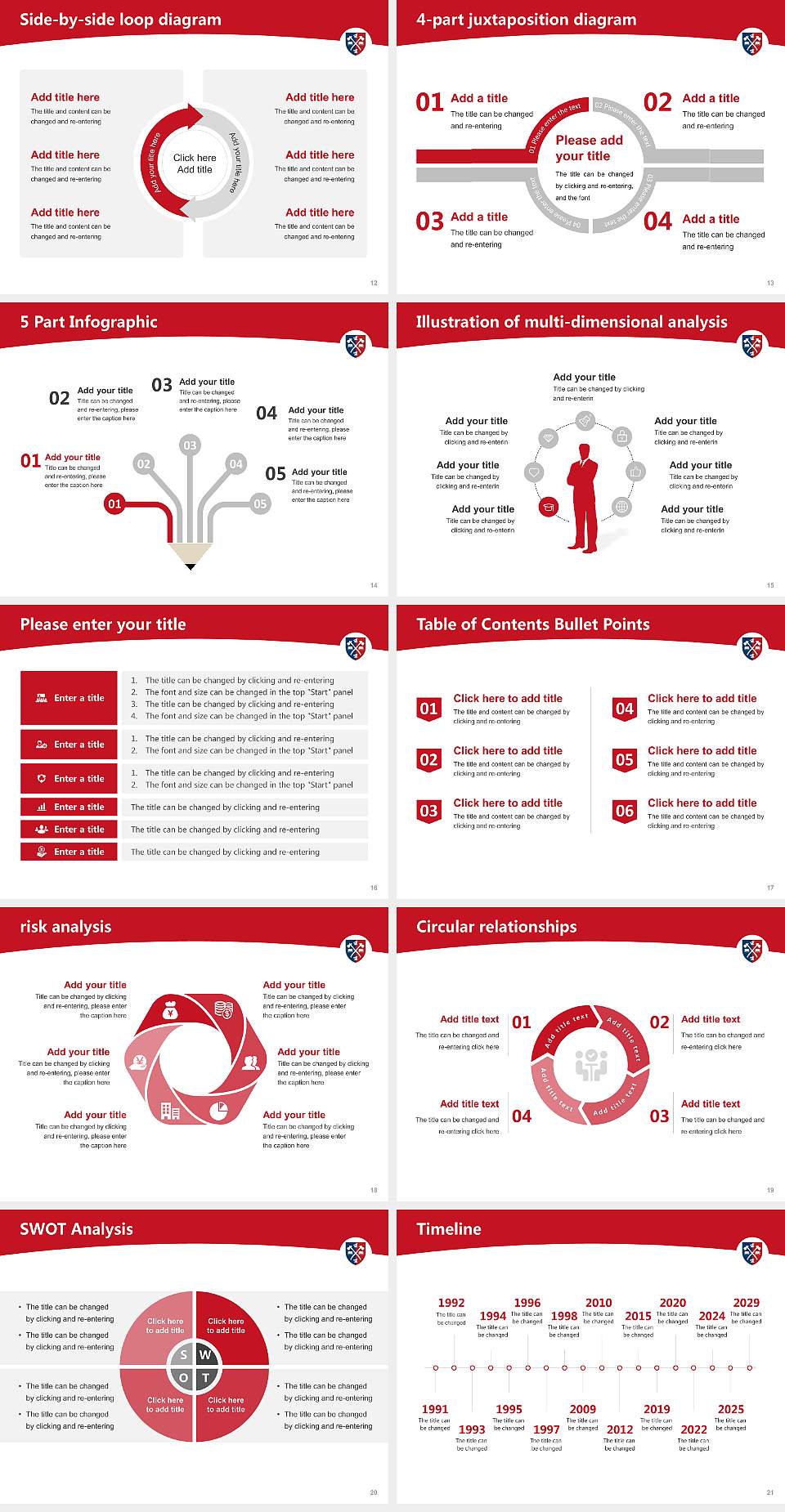 Acadia University Academic Presentation/Research Findings Report PPT Template4:3 ratio PPT effect preview image3