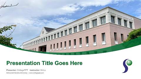 Ishinomaki Senshu University Course/Courseware Creation PPT Template