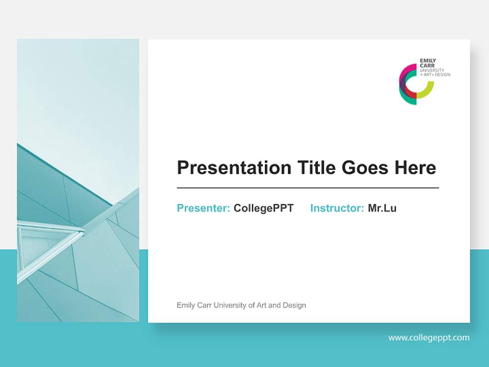 Emily Carr University of Art and Design General Purpose PPT Template4:3 ratio PPT effect preview image6