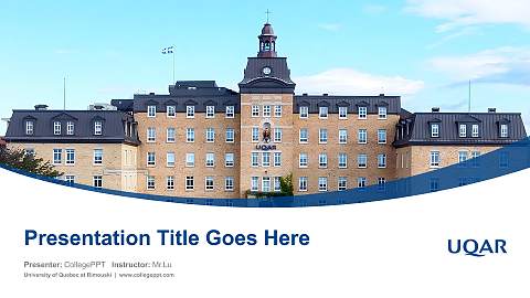 University of Quebec at Rimouski Course/Courseware Creation PPT Template