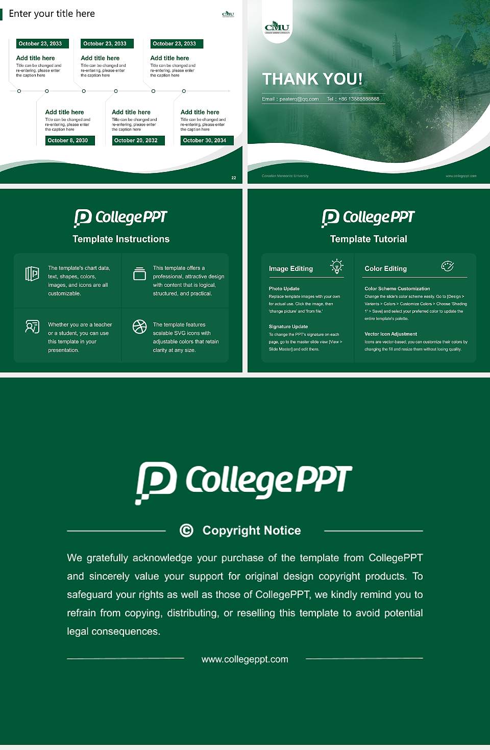 Canadian Mennonite University Lecture Sharing and Networking Event PPT Template4:3 ratio PPT effect preview image4