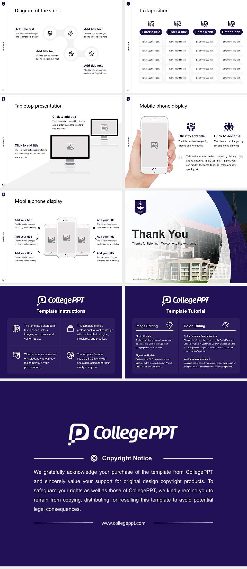 Tyndale University Competition/Entrepreneurship Contest PPT Template4:3 ratio PPT effect preview image9
