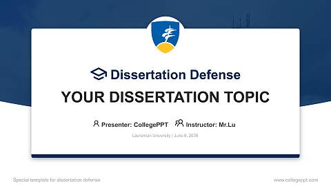 Laurentian University Graduation Thesis Defense PPT Template