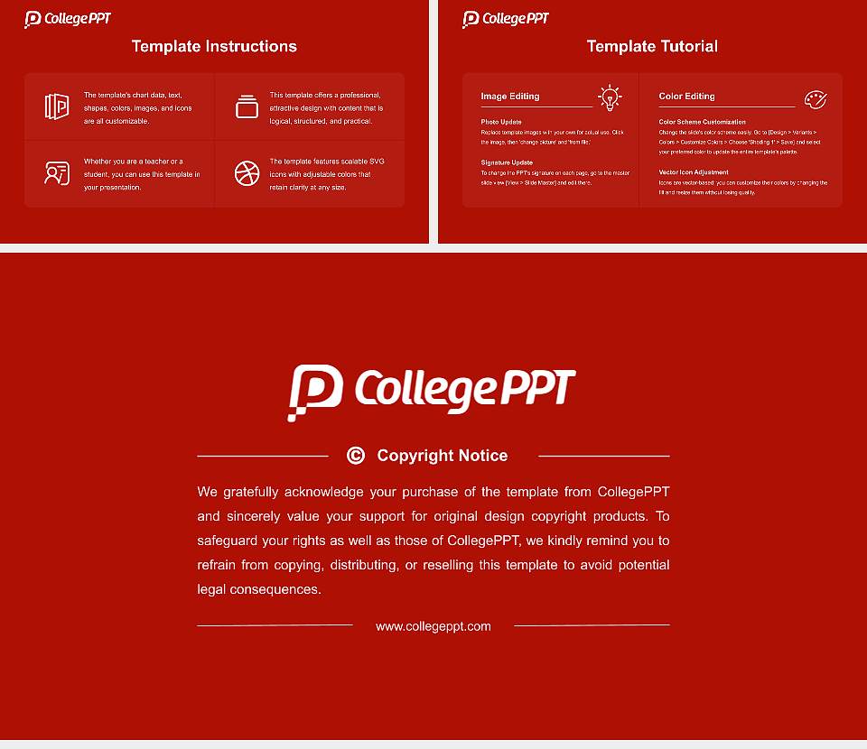 Laval University Course/Courseware Creation PPT Template16:9 ratio PPT effect preview image5