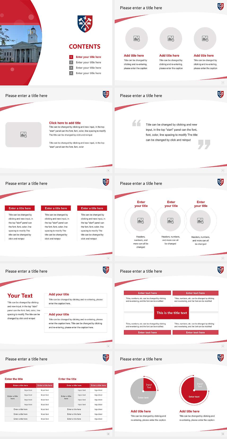 Acadia University Course/Courseware Creation PPT Template4:3 ratio PPT effect preview image2