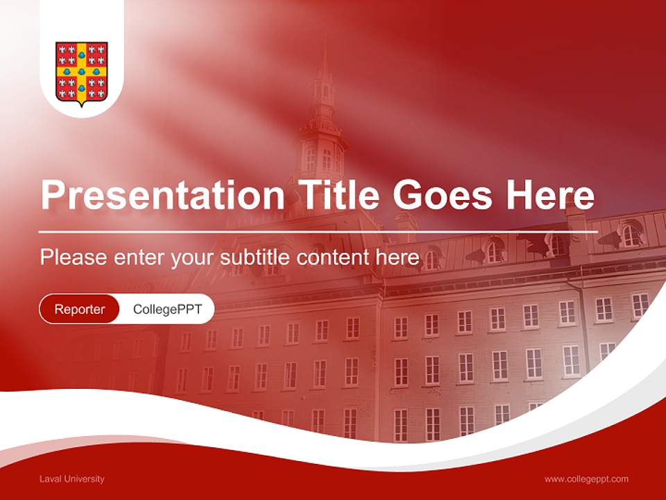 Laval University Lecture Sharing and Networking Event PPT Template4:3 ratio PPT effect preview image4