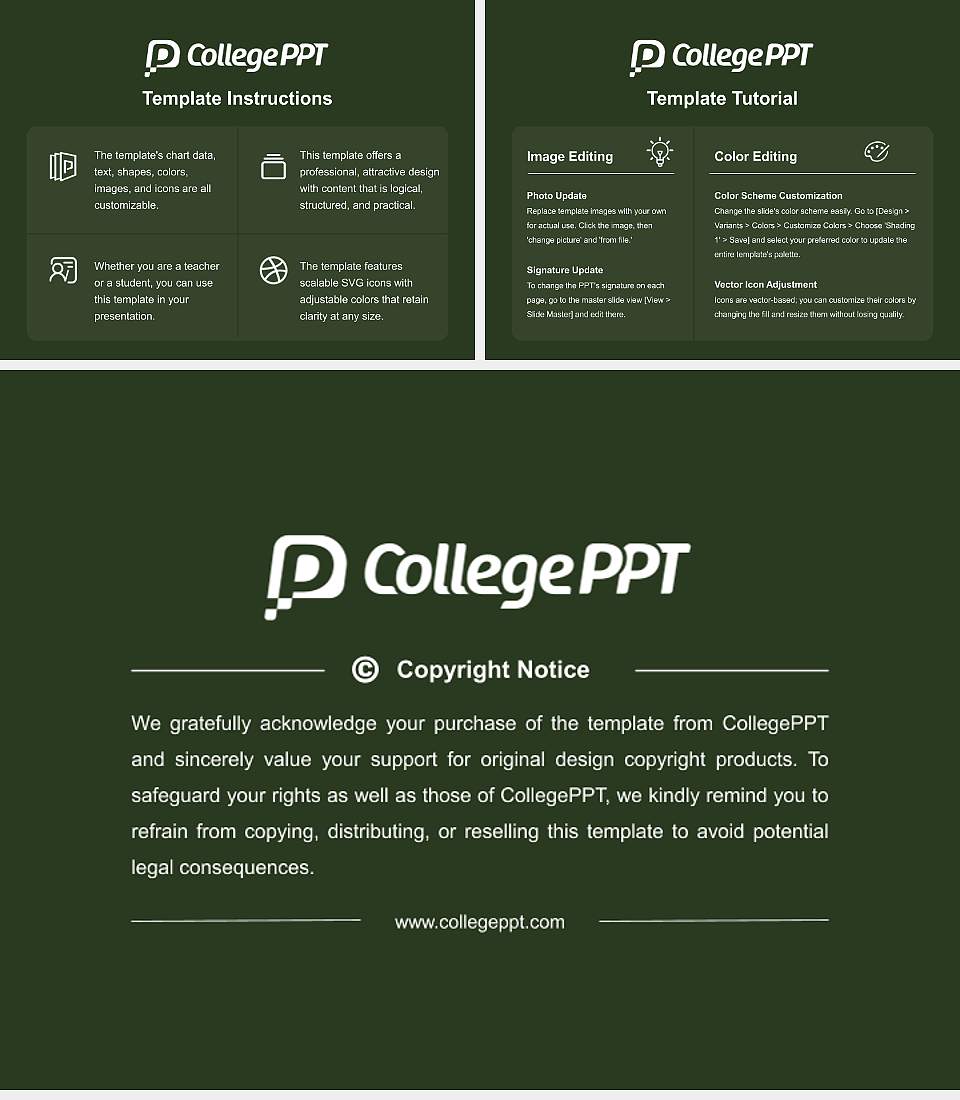 Japan College of Social Work Course/Courseware Creation PPT Template4:3 ratio PPT effect preview image5