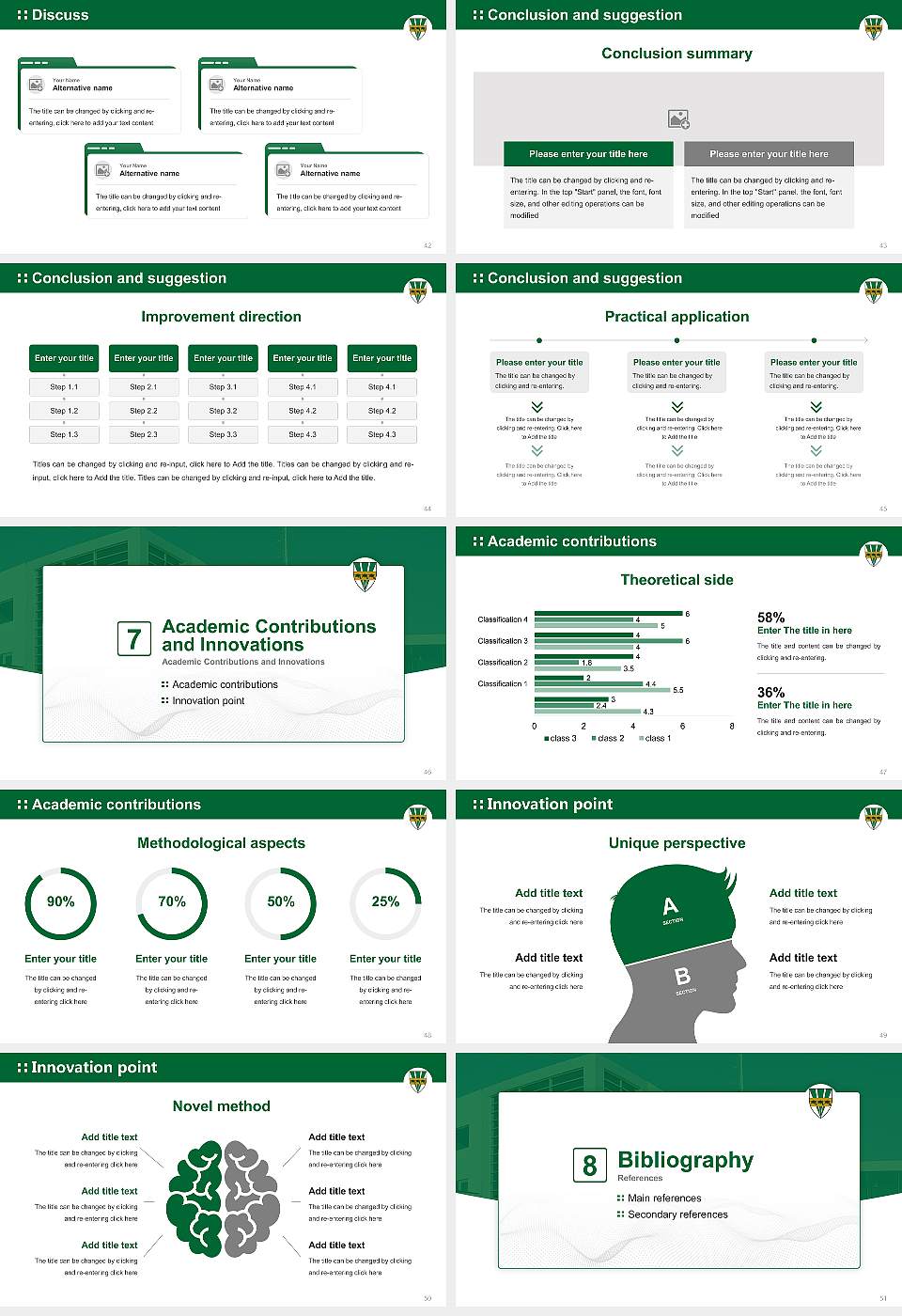 University of Quebec at Trois-Rivières Graduation Thesis Defense PPT Template16:9 ratio PPT effect preview image6