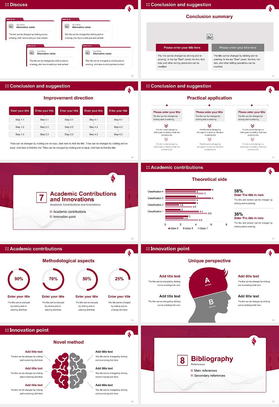 University of Sudbury Graduation Thesis Defense PPT Template16:9 ratio PPT effect preview image6