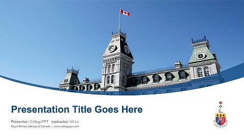 Royal Military College of Canada Course/Courseware Creation PPT Template