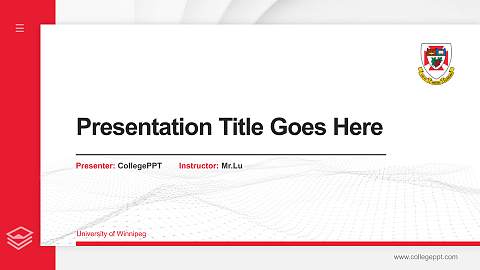 University of Winnipeg Thesis Proposal/Graduation Defense PPT Template
