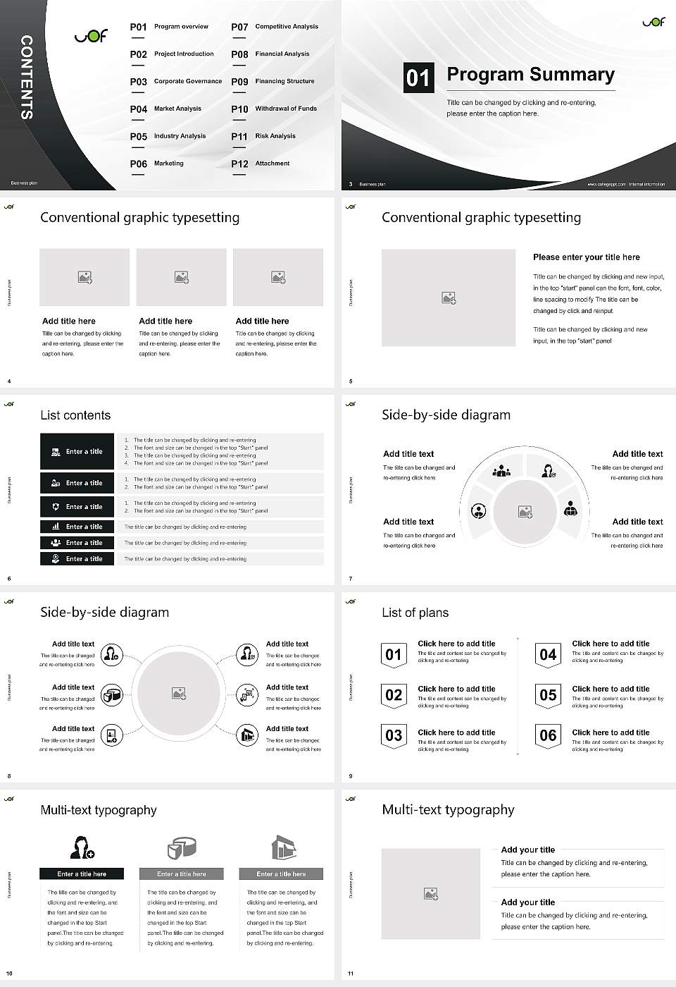University of French Ontario Competition/Entrepreneurship Contest PPT Template16:9 ratio PPT effect preview image2