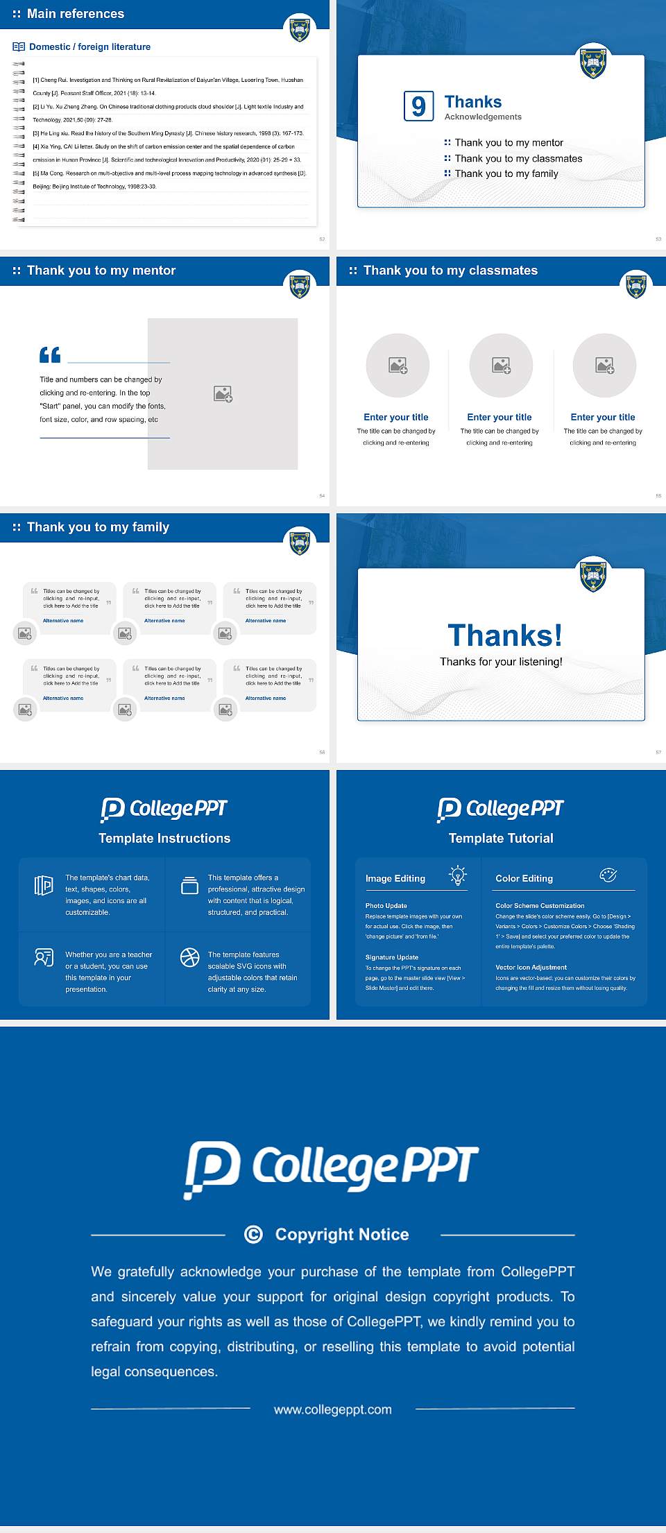 Mount Saint Vincent University Graduation Thesis Defense PPT Template4:3 ratio PPT effect preview image7