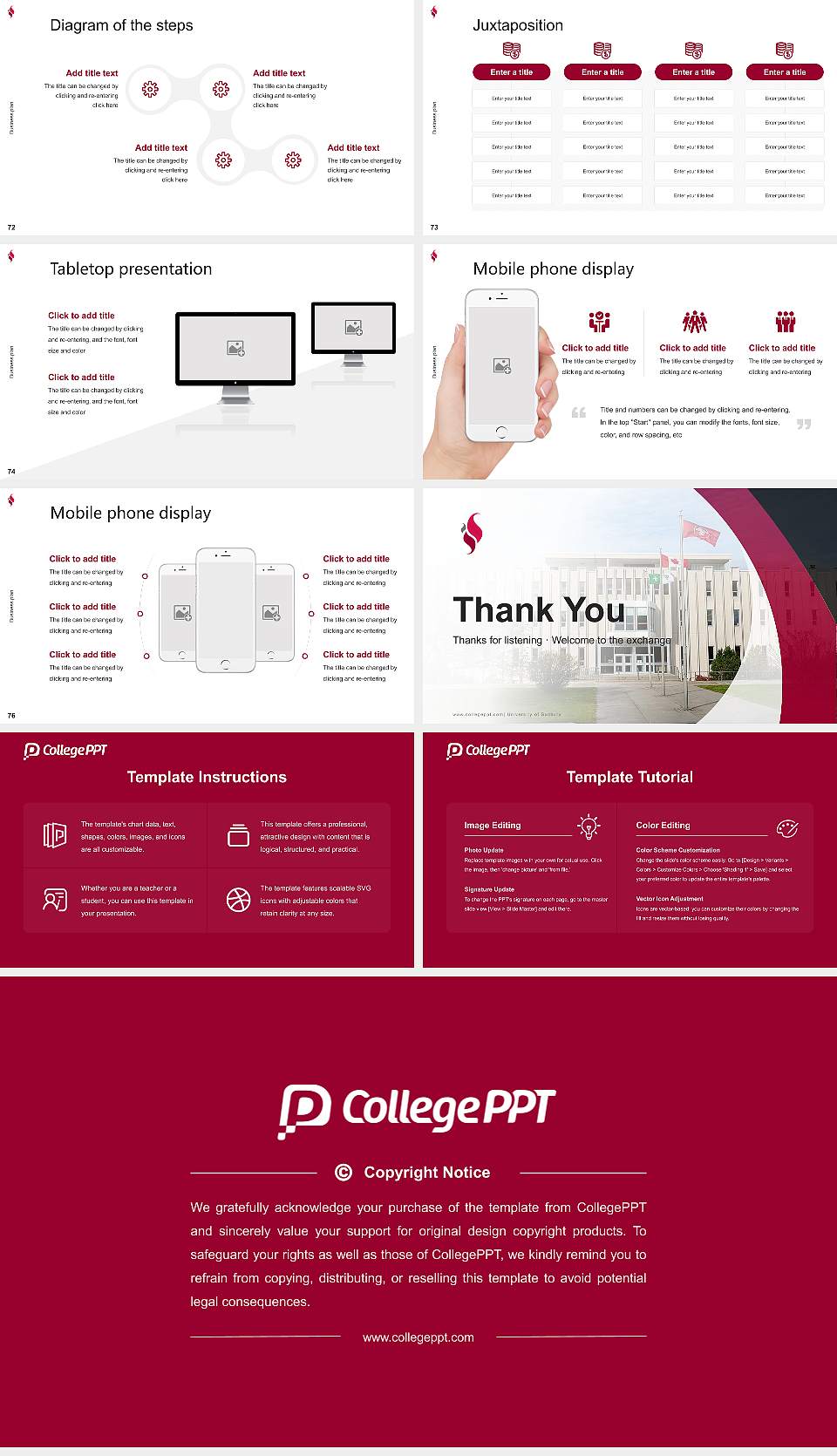 University of Sudbury Competition/Entrepreneurship Contest PPT Template16:9 ratio PPT effect preview image9