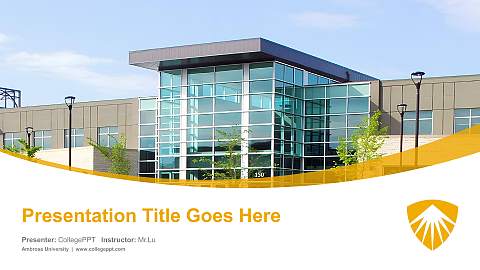 Ambrose University Course/Courseware Creation PPT Template