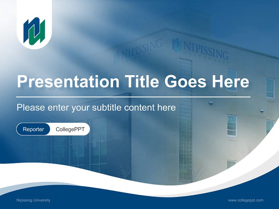 Nipissing University Lecture Sharing and Networking Event PPT Template4:3 ratio PPT effect preview image4