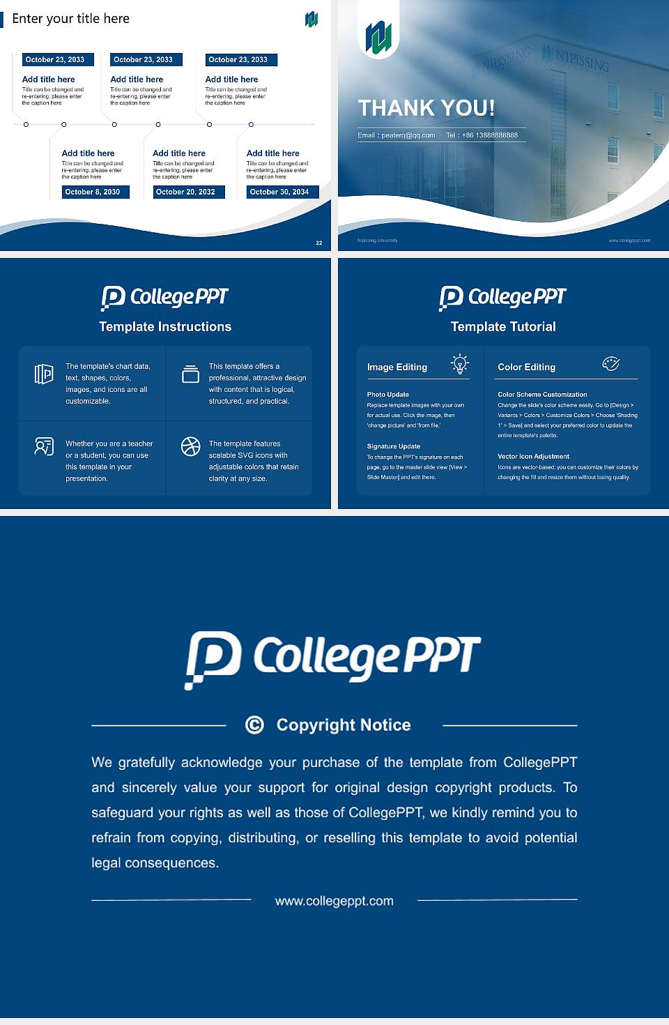 Nipissing University Lecture Sharing and Networking Event PPT Template4:3 ratio PPT effect preview image4
