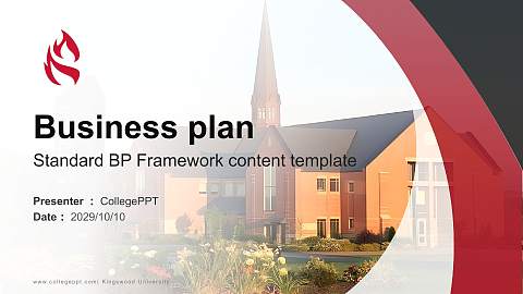 Kingswood University Competition/Entrepreneurship Contest PPT Template