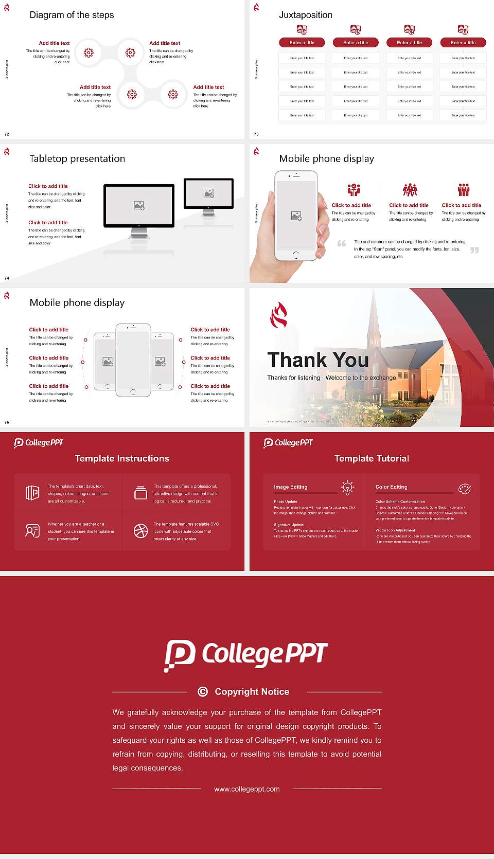 Kingswood University Competition/Entrepreneurship Contest PPT Template16:9 ratio PPT effect preview image9
