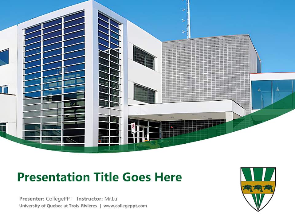 University of Quebec at Trois-Rivières Course/Courseware Creation PPT Template4:3 ratio PPT effect preview image5