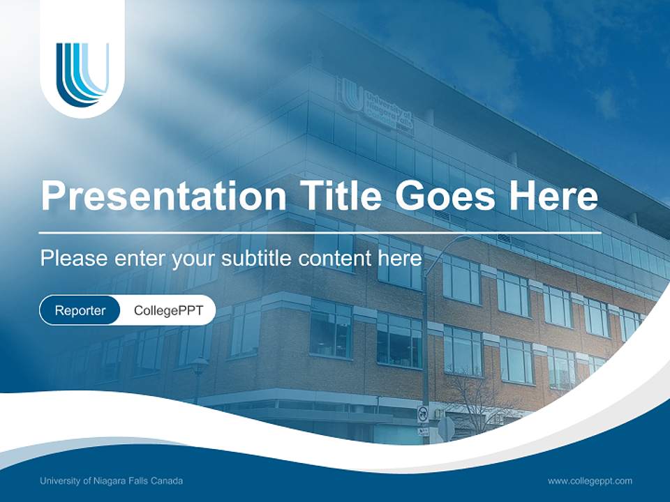 University of Niagara Falls Canada Lecture Sharing and Networking Event PPT Template4:3 ratio PPT effect preview image4