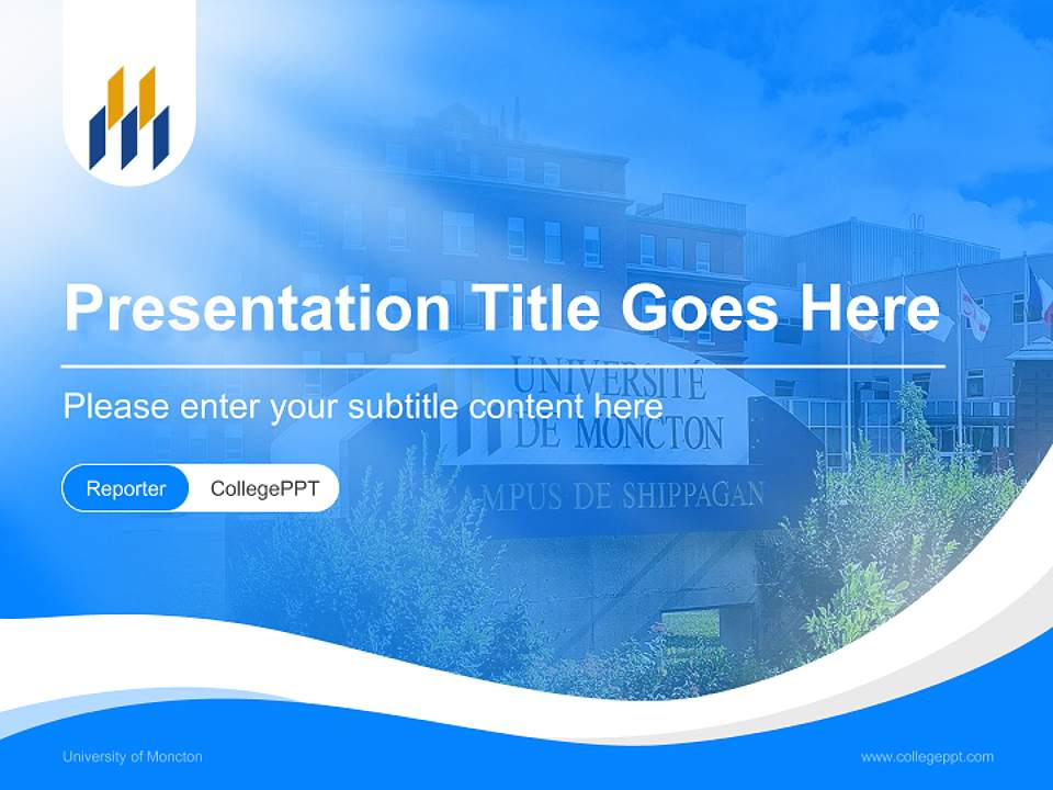 University of Moncton Lecture Sharing and Networking Event PPT Template4:3 ratio PPT effect preview image4