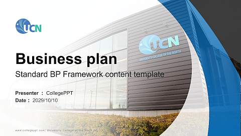 University College of the North Competition/Entrepreneurship Contest PPT Template