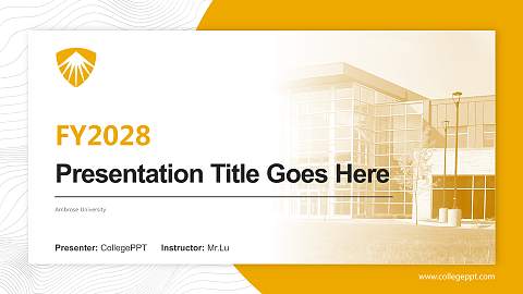 Ambrose University Academic Presentation/Research Findings Report PPT Template