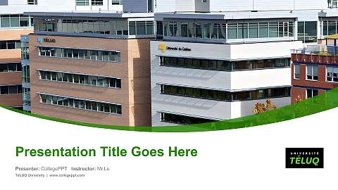 TéLUQ University Course/Courseware Creation PPT Template