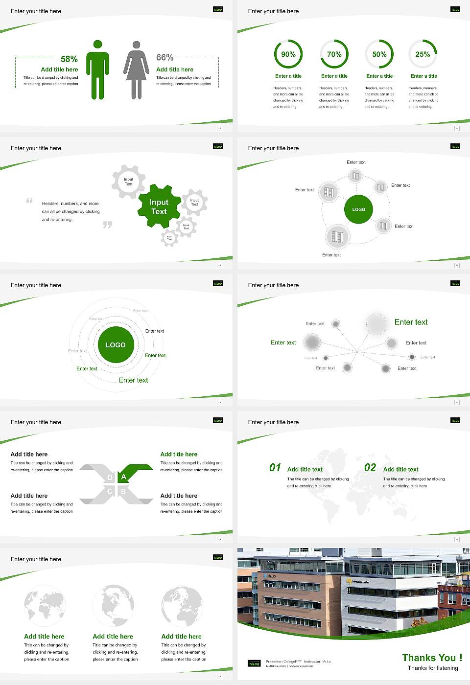 TéLUQ University Course/Courseware Creation PPT Template16:9 ratio PPT effect preview image4