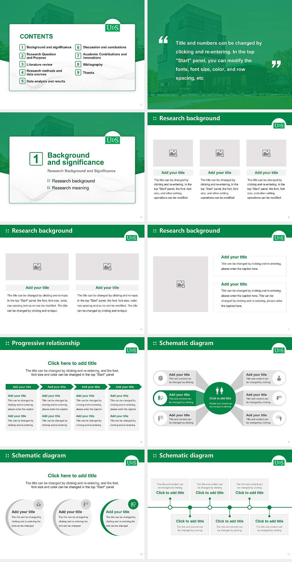 University of Sherbrooke Graduation Thesis Defense PPT Template4:3 ratio PPT effect preview image2