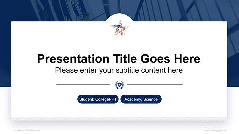 University of Sainte-Anne National Scholarship Defense PPT Template