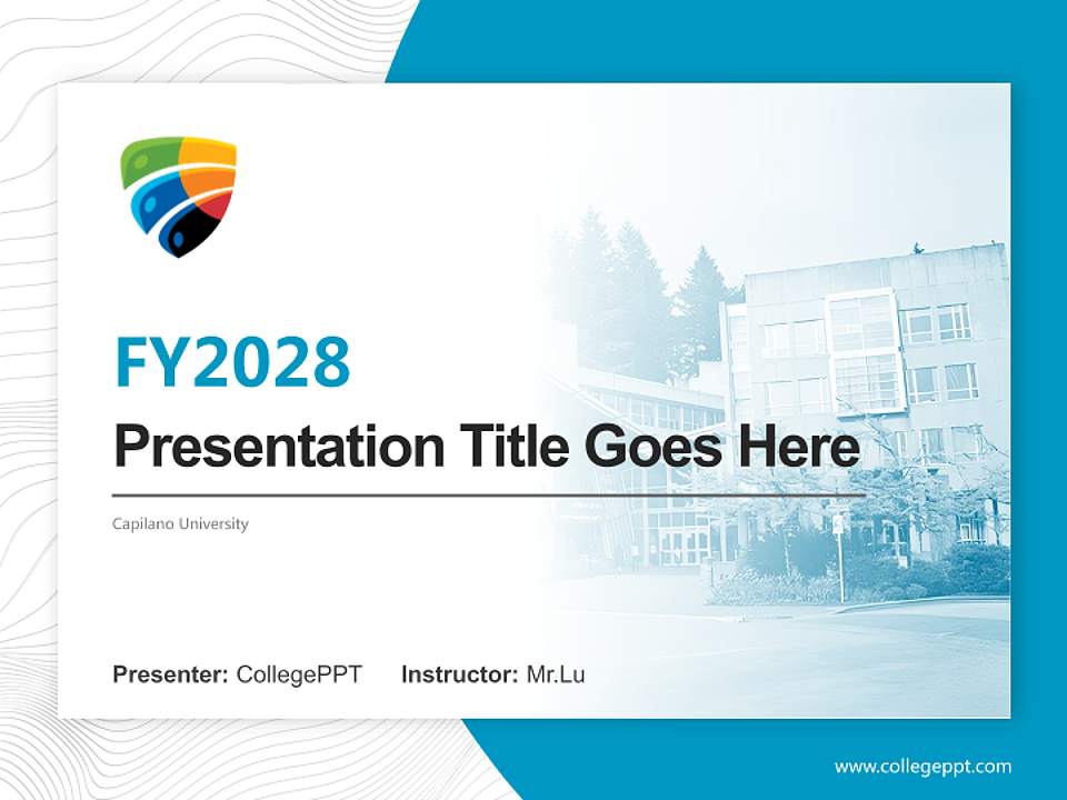 Capilano University Academic Presentation/Research Findings Report PPT Template4:3 ratio PPT effect preview image5