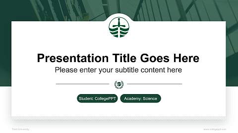 Trent University National Scholarship Defense PPT Template