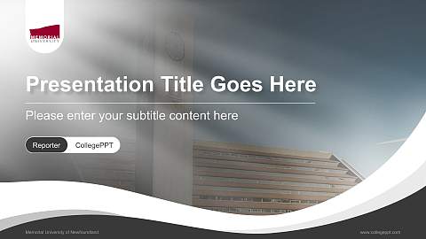 Memorial University of Newfoundland Lecture Sharing and Networking Event PPT Template