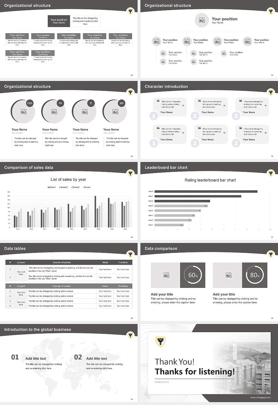 Dalhousie University Academic Presentation/Research Findings Report PPT Template16:9 ratio PPT effect preview image4