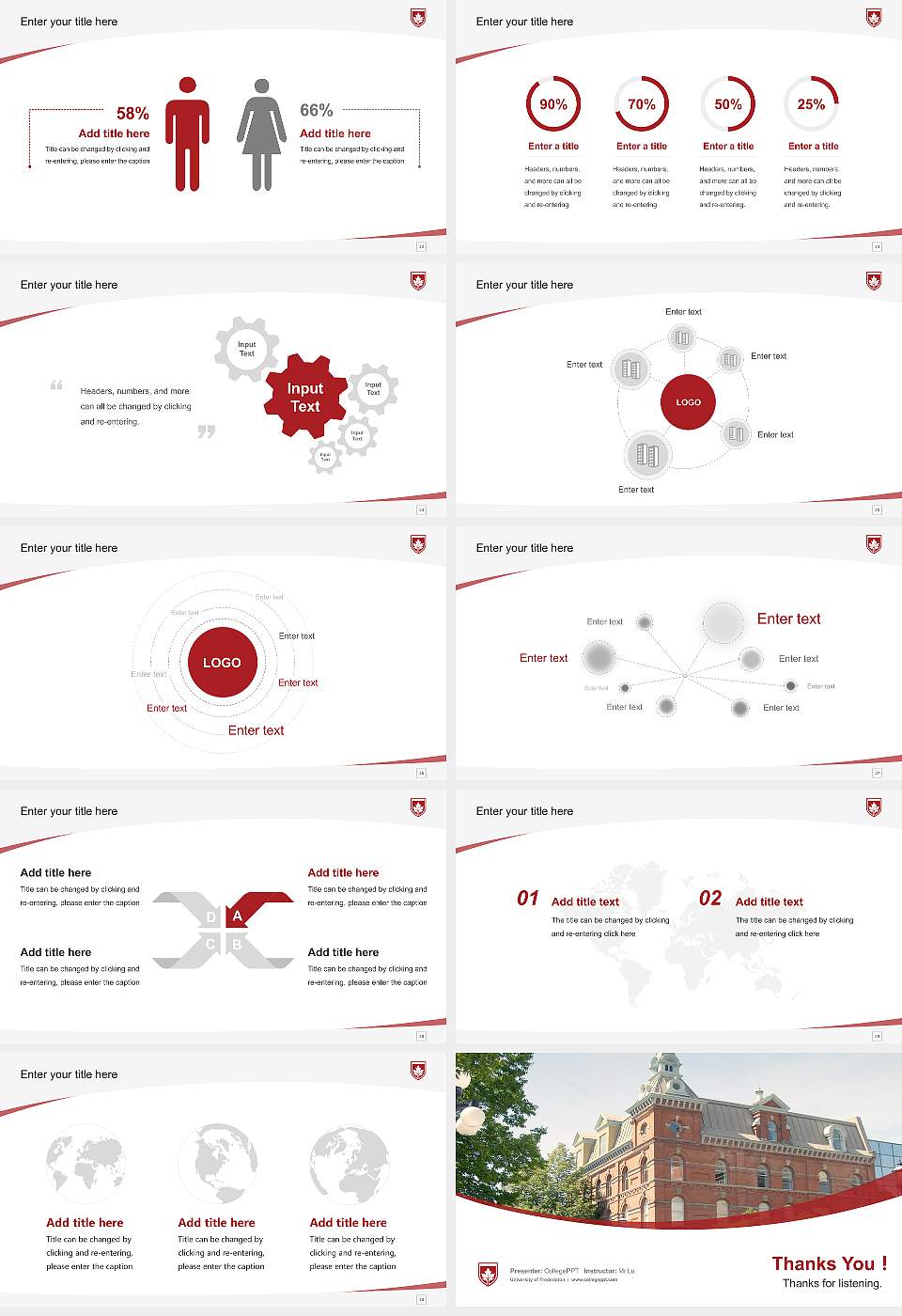 University of Fredericton Course/Courseware Creation PPT Template16:9 ratio PPT effect preview image4