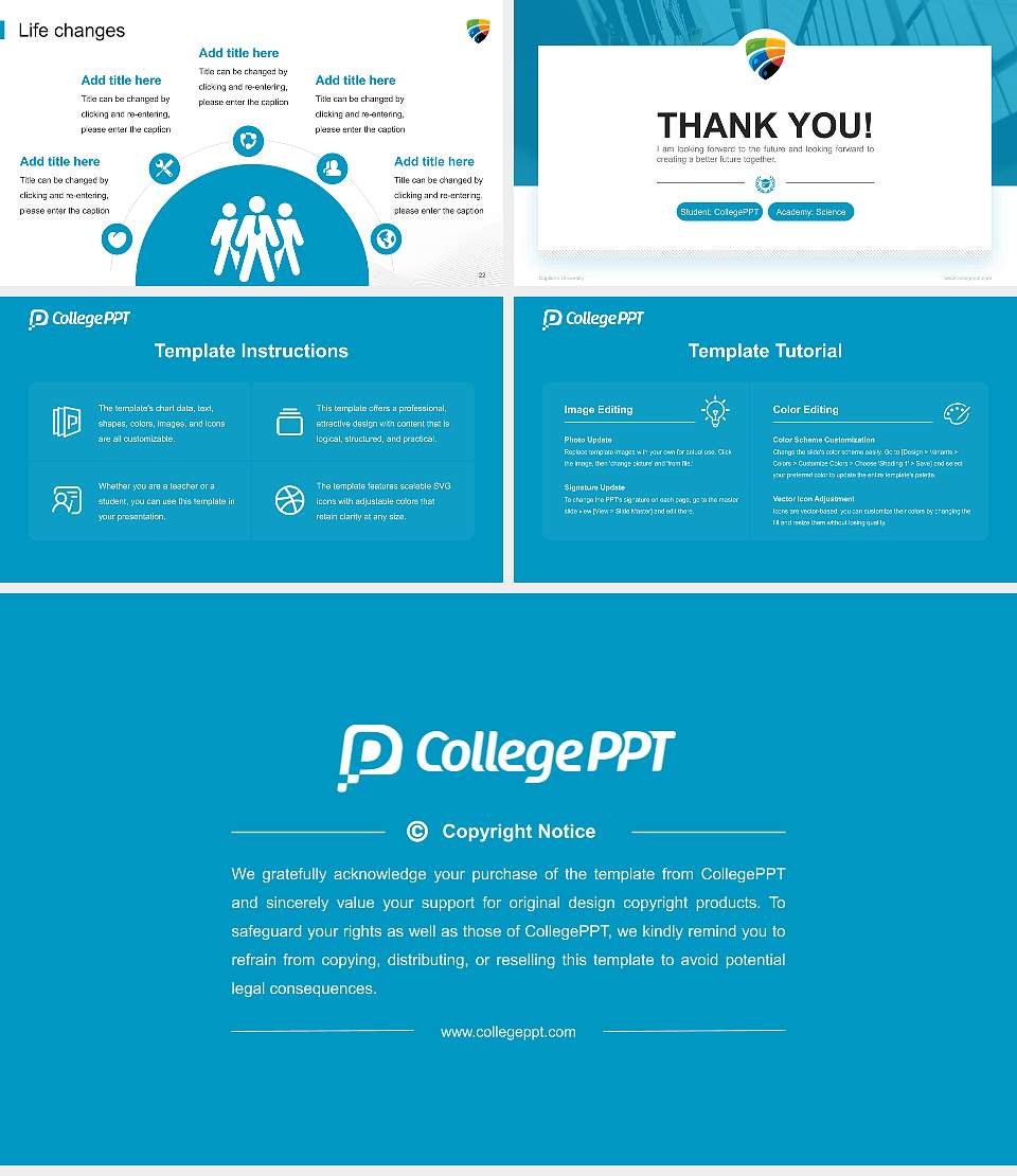 Capilano University National Scholarship Defense PPT Template16:9 ratio PPT effect preview image4