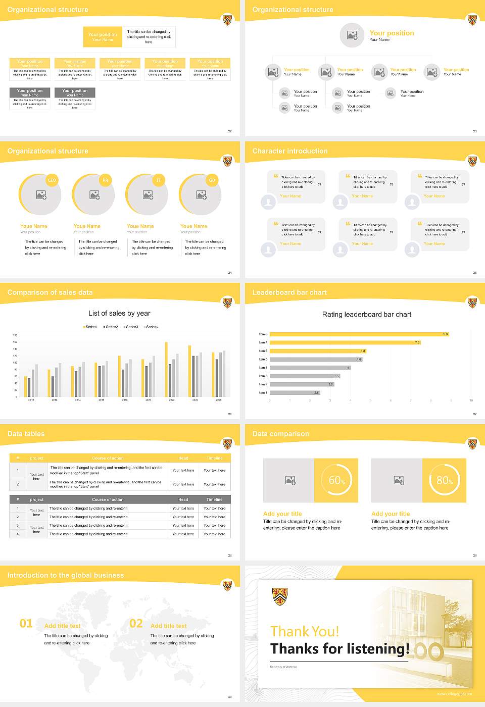 University of Waterloo Academic Presentation/Research Findings Report PPT Template16:9 ratio PPT effect preview image4