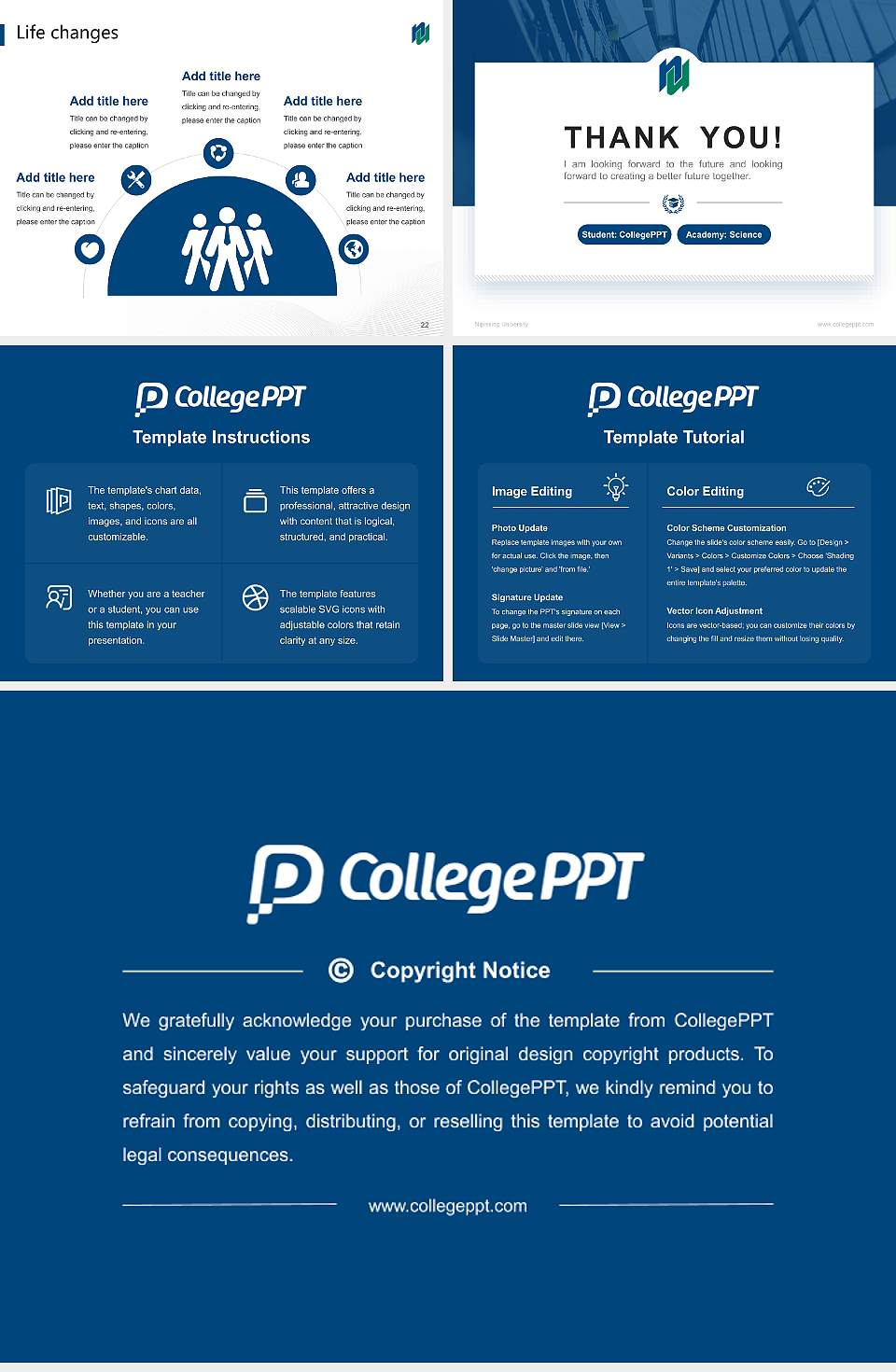 Nipissing University National Scholarship Defense PPT Template4:3 ratio PPT effect preview image4